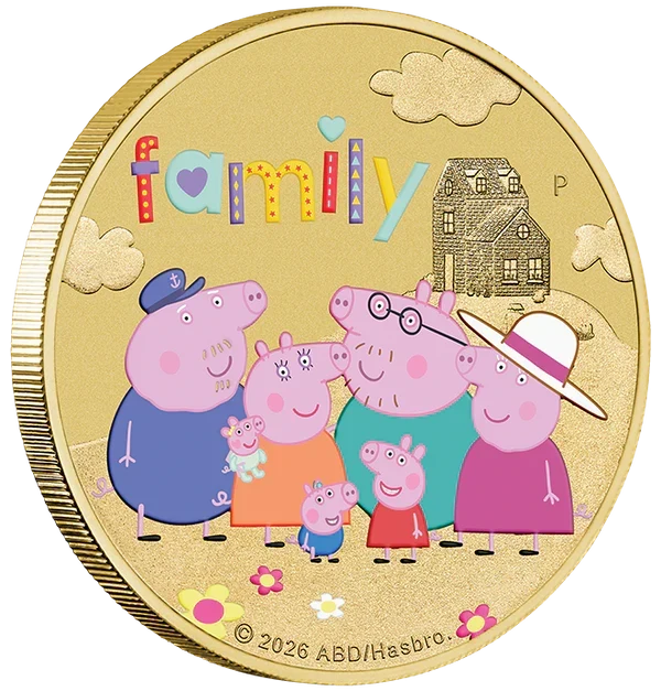 Peppa Pig - Together Forever 2026 Collector Coin in Card Coins – footycoinandgifts.com.au