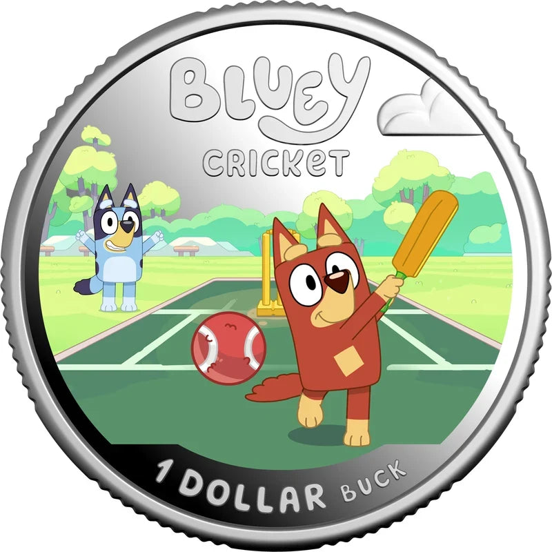 BLUEY 2027 $1 COLOURED UNCIRCULATED COIN – footycoinandgifts.com.au