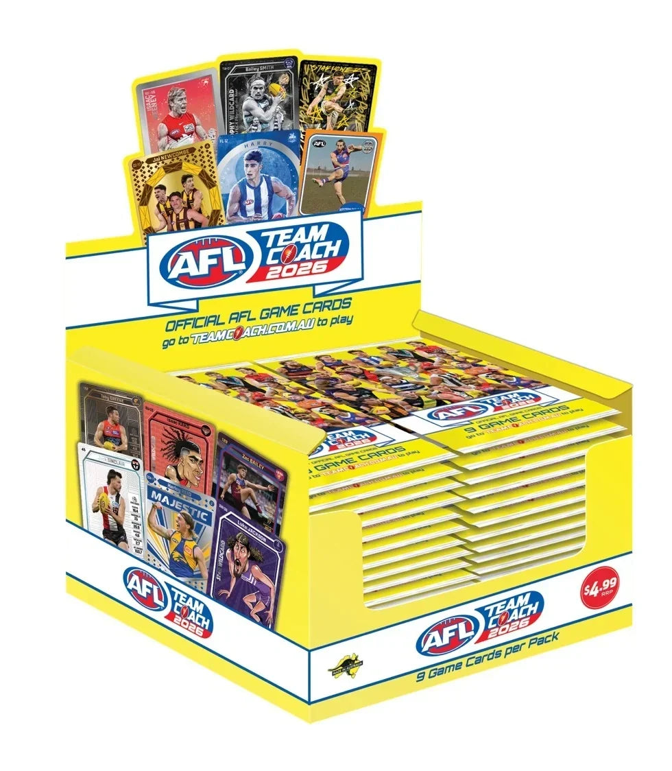 2026 AFL TEAM COACH CARDS SEALED BOX TRADING CARDS – footycoinandgifts.com.au