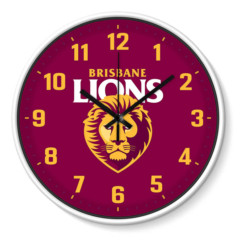 AFL BRISBANE LIONS WALL CLOCK – footycoinandgifts.com.au