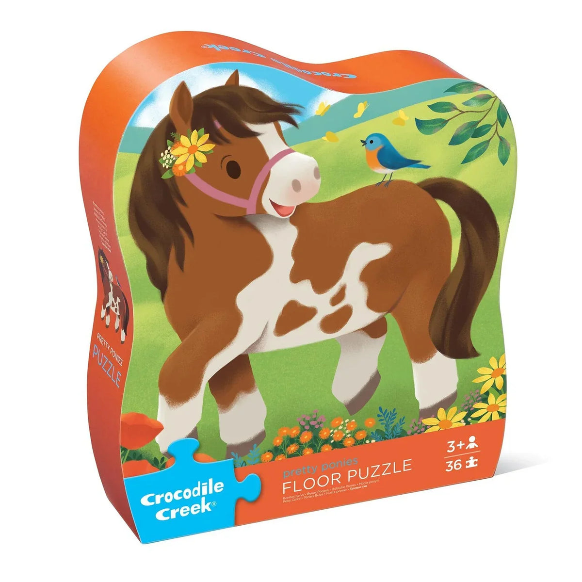 Crocodile Creek - Classic Floor Puzzle 36 pc - Pretty Ponies – footycoinandgifts.com.au