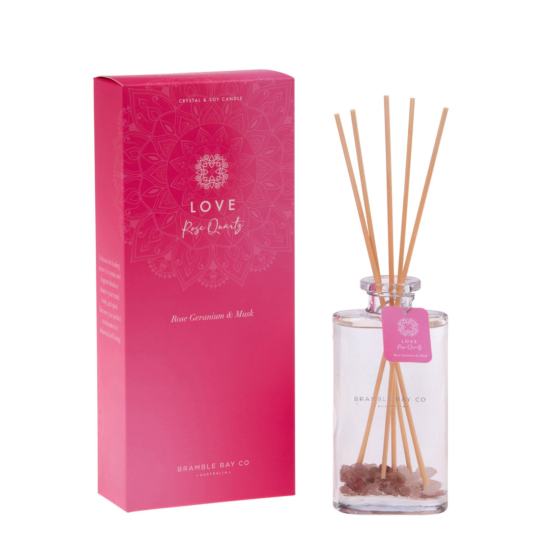 Diffuser-CrystalBoho-Love-RoseQuartz-150ml – footycoinandgifts.com.au