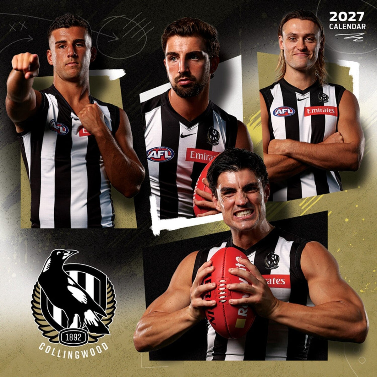 AFL COLLINGWOOD MAGPIES CALENDAR: 2027 – footycoinandgifts.com.au