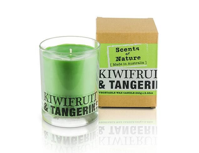 SCENTS OF NATURE KIWIFRUIT TANGERINE CANDLE – footycoinandgifts.com.au