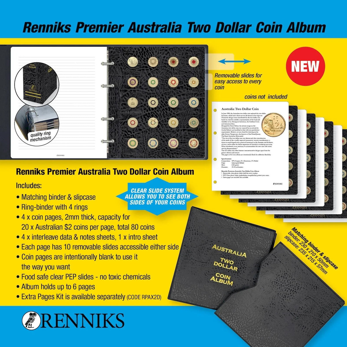 RENNIKS PREMIER AUSTRALIA $2 ALBUM – footycoinandgifts.com.au