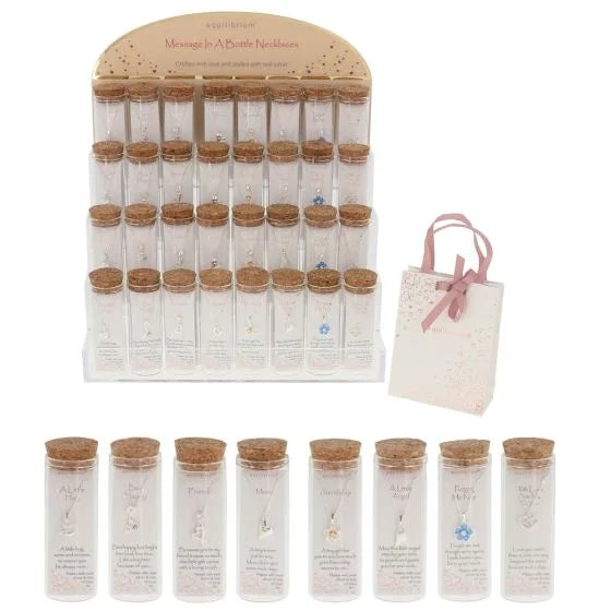 MESSAGE IN A BOTTLE NECKLACES