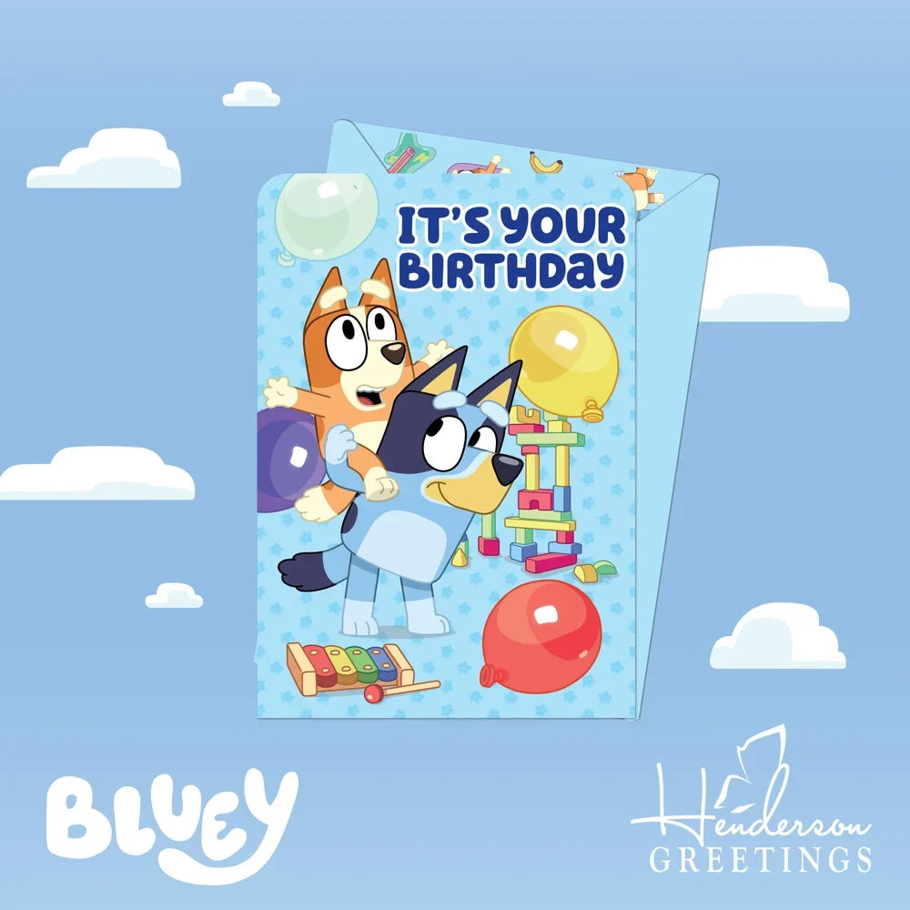 BLUEY BIRTHDAY GREETING CARD
