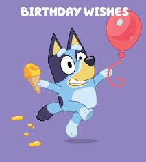 BLUEY BIRTHDAY GREETING CARD