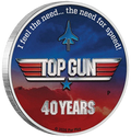 40 Years of Top Gun 2026 1oz Silver Coloured Coin