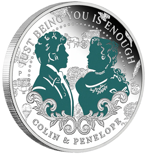 Bridgerton - Colin & Penelope 2026 1/2oz Silver Proof Coloured Coin