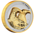 Wedge Tailed Eagle 2026 2oz Silver Enhanced Reverse Proof Ultra High Relief Gilded Coin