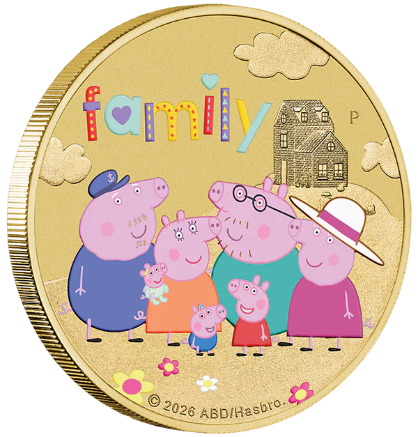Peppa Pig - Friends 2026 Collector Coins in Cards (Three-Coin Set)