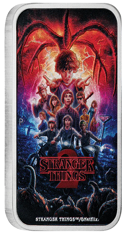 Stranger Things - Season 2 2026 1oz Silver Coloured Rectangular Coin