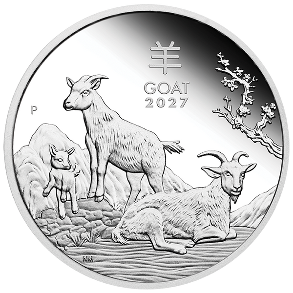 2027 Year of the Goat 1/2oz Silver Proof Coin