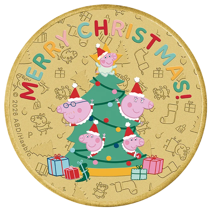 Peppa Pig Christmas 2026 Collector Coin