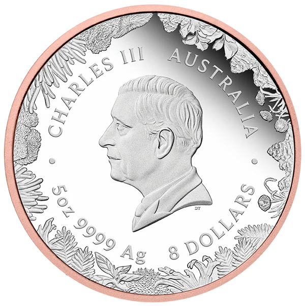 Wonders of Australia Kangaroo 2026 5oz Silver Proof Double Gilded Coin