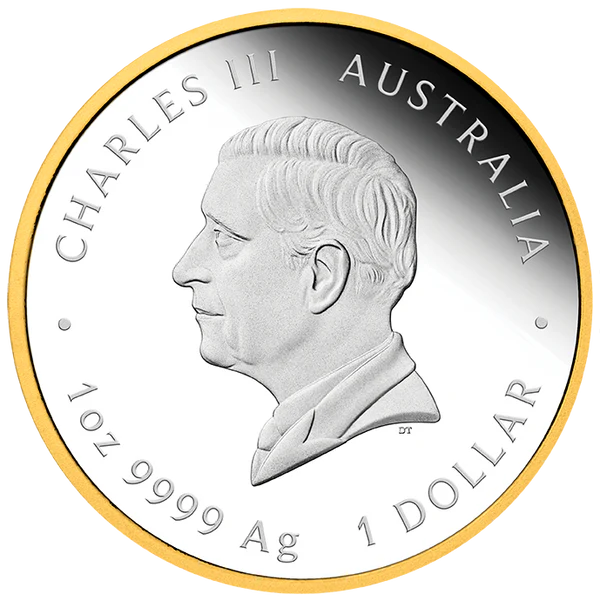 Australia's First Gold Rush 175th Anniversary 2026 1oz Silver Proof Gilded Coin