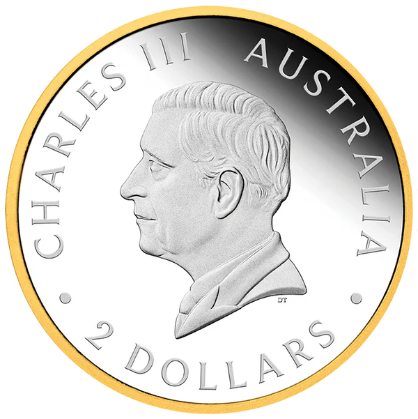 Wedge Tailed Eagle 2026 2oz Silver Enhanced Reverse Proof Ultra High Relief Gilded Coin