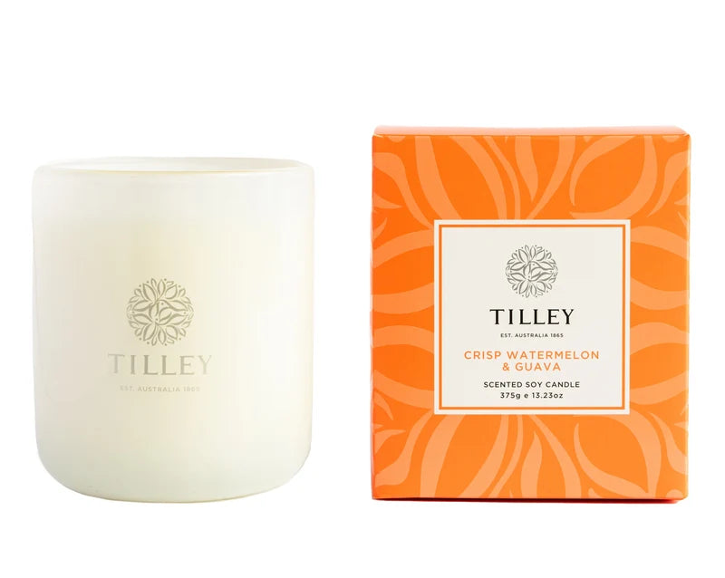 Tilley - CLASSIC CRISP WATERMELON & GUAVA 375g Soy Candle
