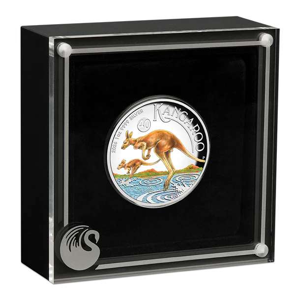 Australian Kangaroo 2026 1oz Silver Proof High Relief Coloured Coin