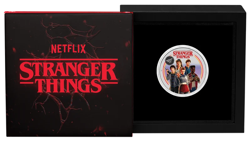 Stranger Things - Friends Don't Lie 2026 1oz Silver Coloured Coin