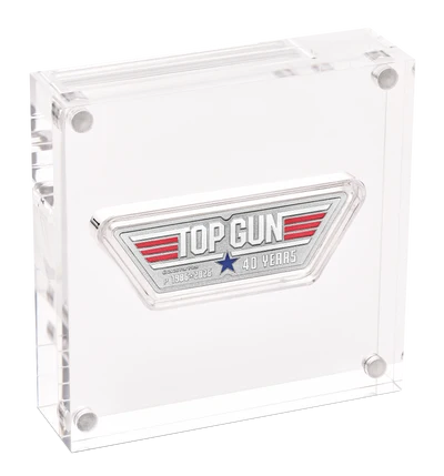 40 Years of Top Gun 2026 1oz Silver Coloured Logo-Shaped Coin