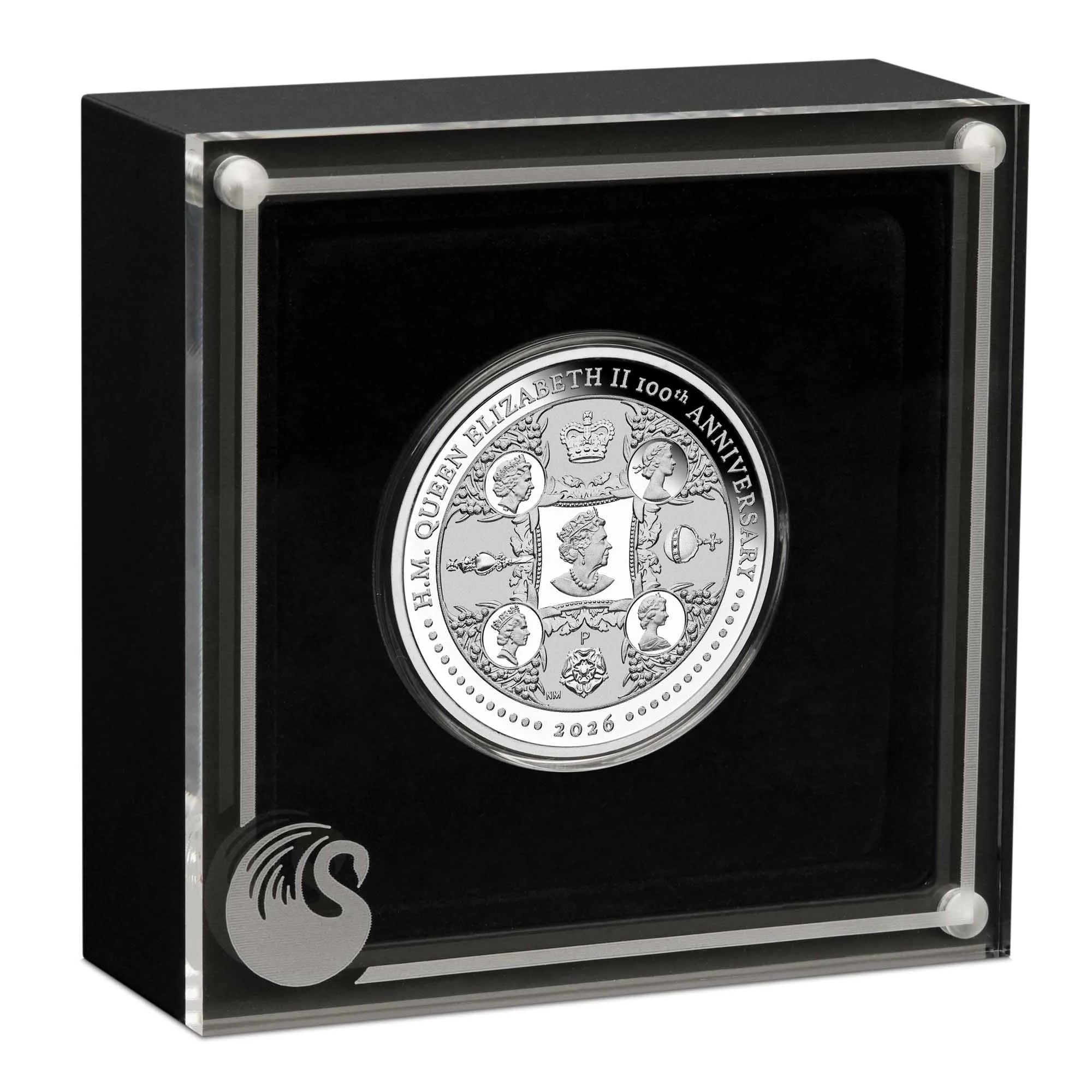 H.M. QUEEN ELIZABETH II 100 YEARS 1 OZ SILVER PROOF COIN