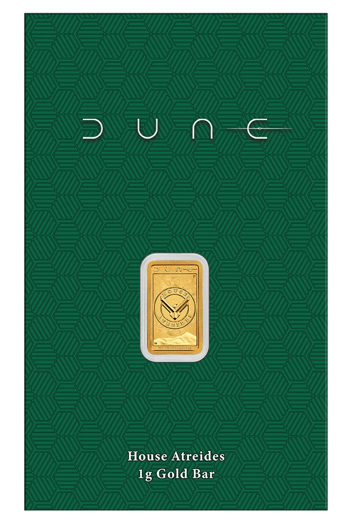 Dune - House Atreides 2026 1g Gold Minted Bar