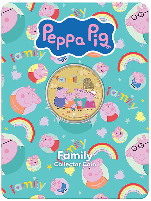Peppa Pig - Friends 2026 Collector Coins in Cards (Three-Coin Set)