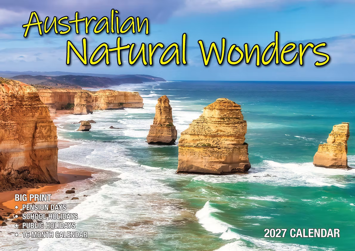 CALENDAR 2027 BIG PRINT - AUSTRALIAN NATURAL WONDERS