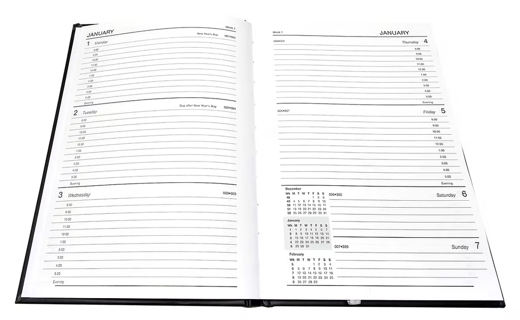 EA57 - Everyday Bound Diary A5 Week to View Blue
