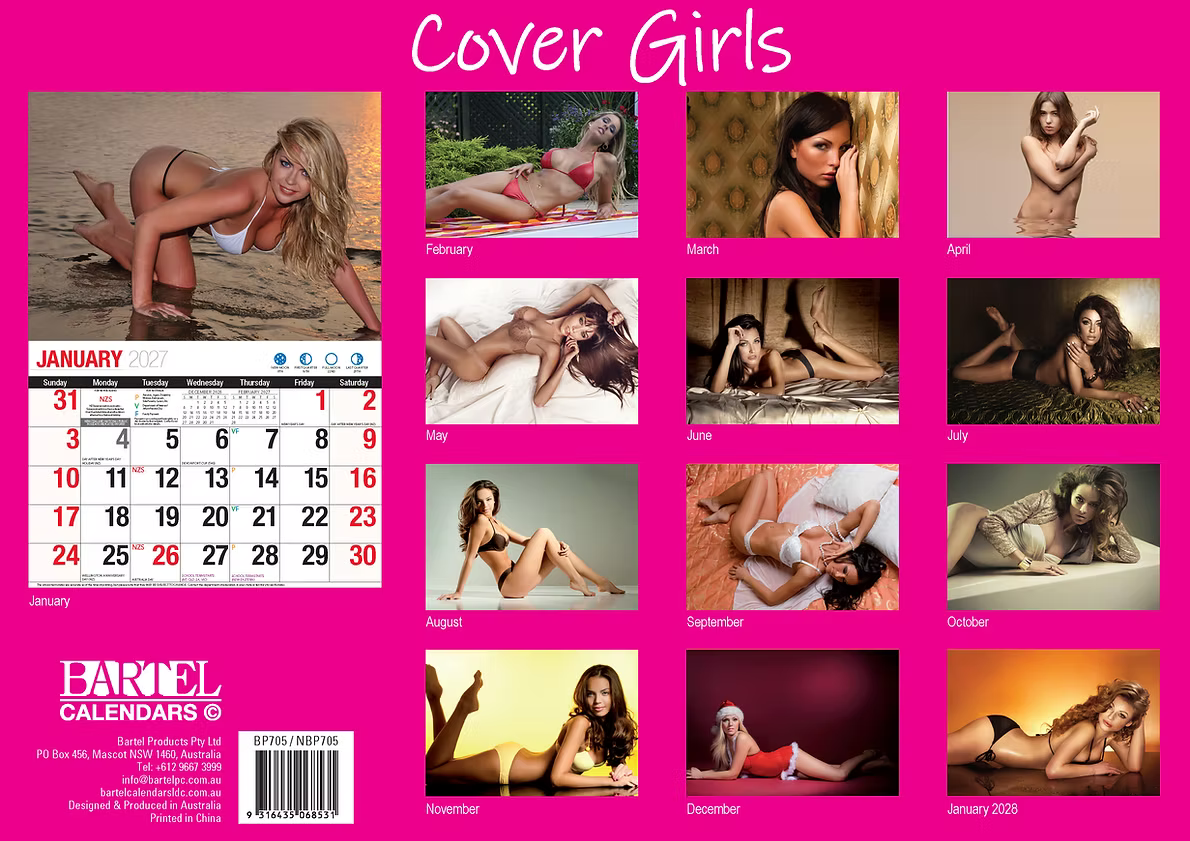 CALENDAR 2027 BIG PRINT - COVER GIRLS
