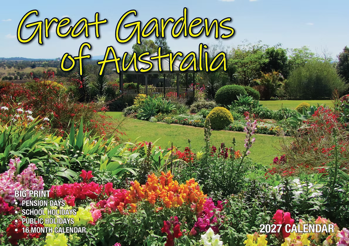 CALENDAR 2027 BIG PRINT - GREAT GARDENS OF AUSTRALIA