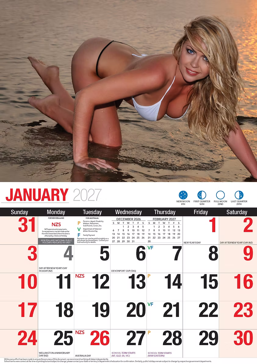 CALENDAR 2027 BIG PRINT - COVER GIRLS