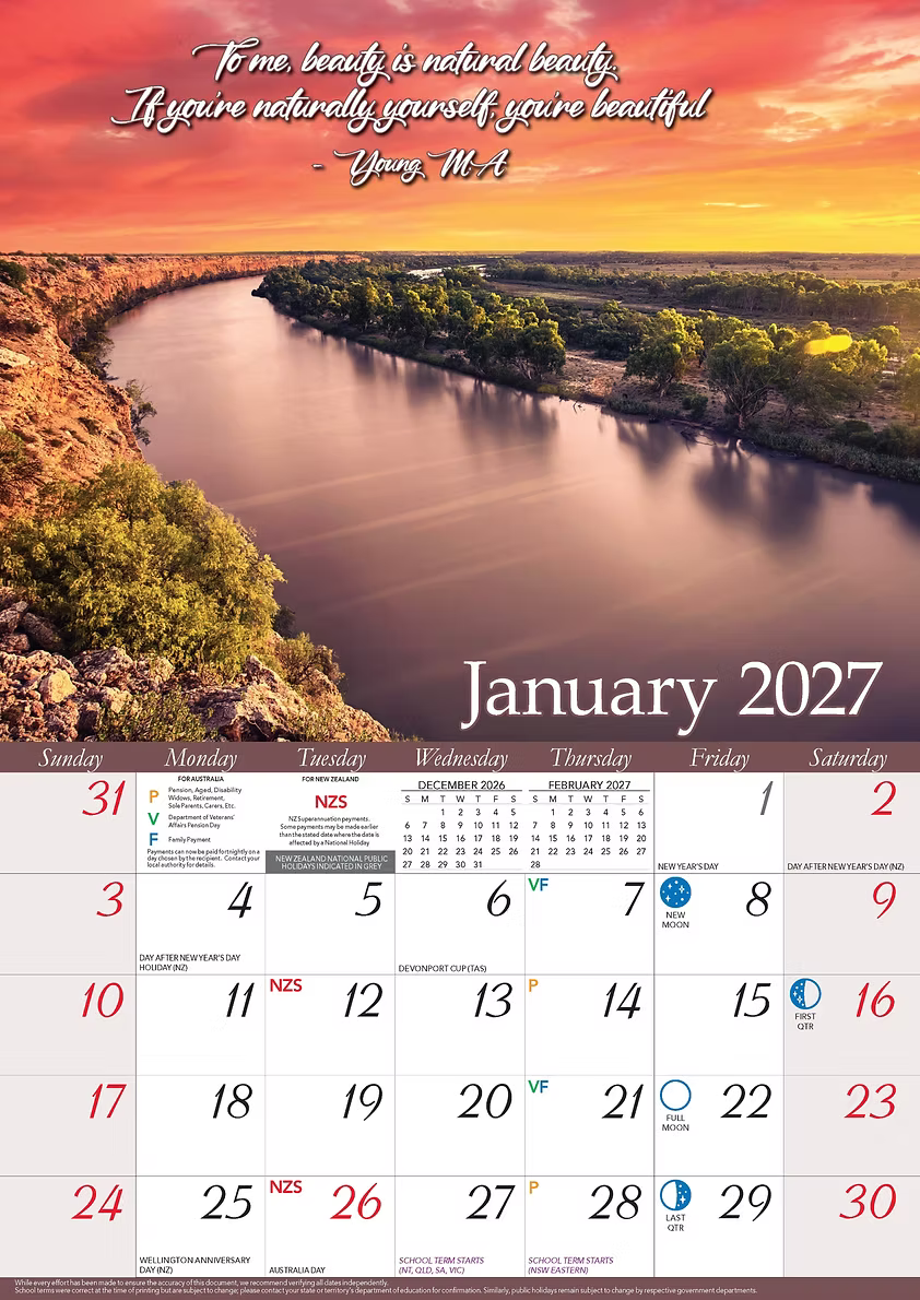 CALENDAR 2027 BIG PRINT - INSPIRATIONS