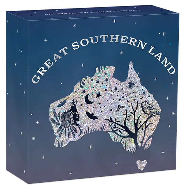 Great Southern Land Nocturnal 2026 1oz Silver Proof Matrix Opal Coin