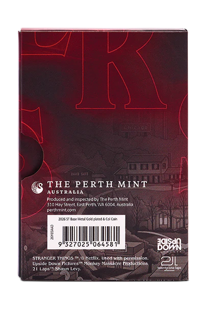 Stranger Things - Hawkins 2026 Gold Plated Collector's Coin In Card