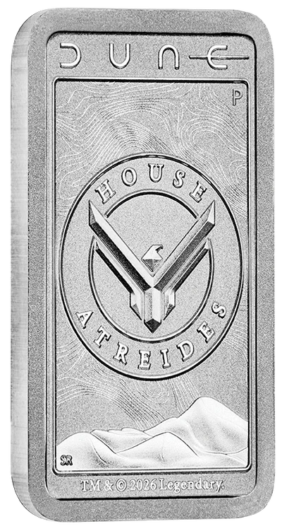 Dune - House Atreides 2026 10g Silver Minted Bar