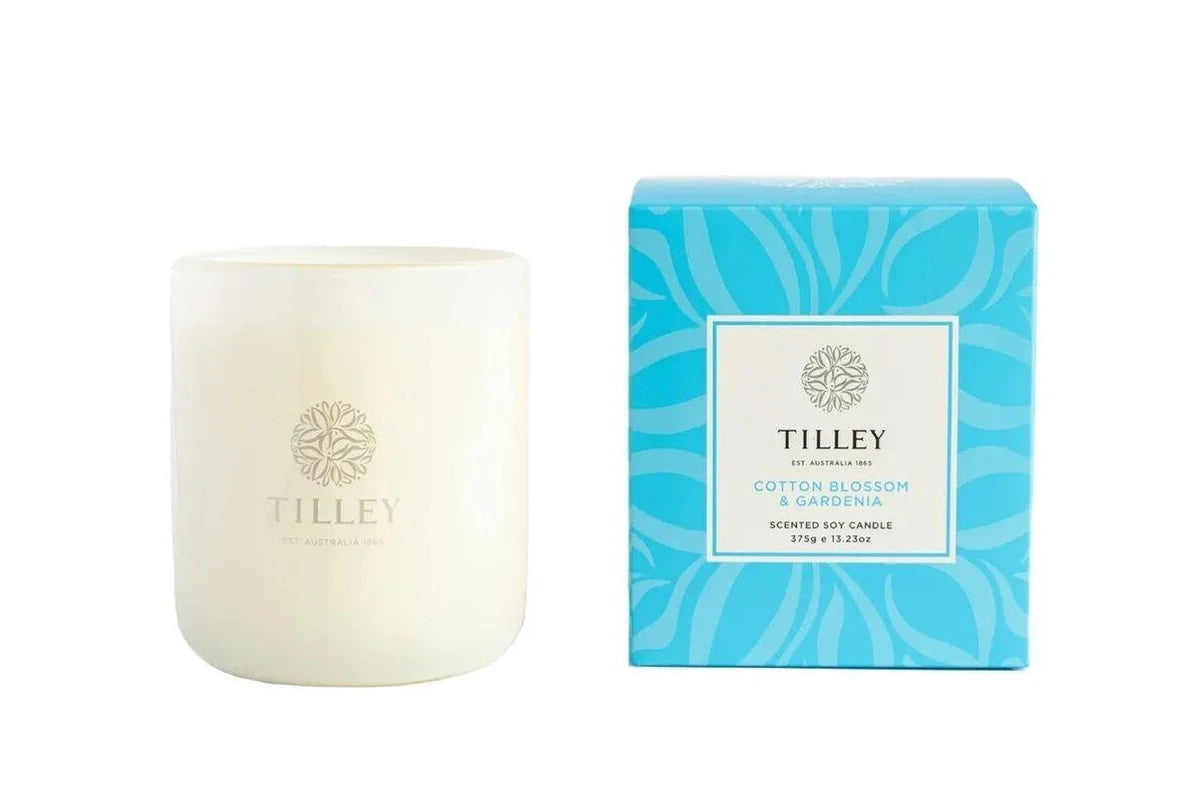 Tilley - CLASSIC COTTON BLOSSOM & GARDENIA 375g Soy Candle