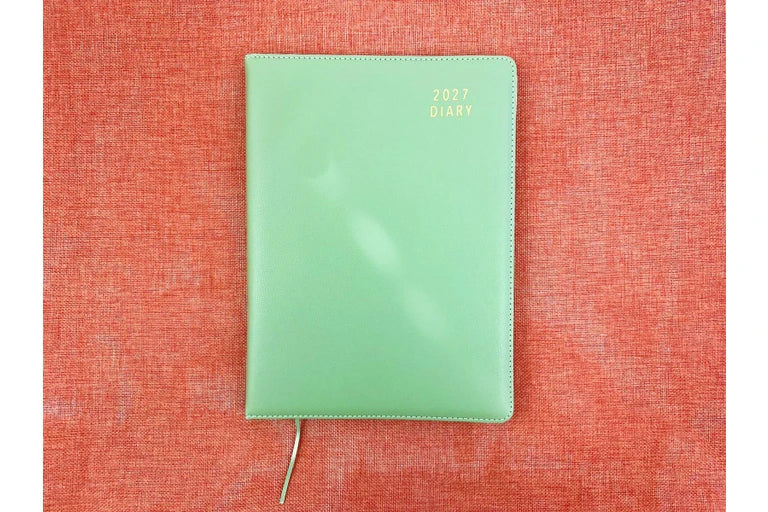 2027 Diary OzCorp Contempo A4 Week to View Olive, CA4SW4227