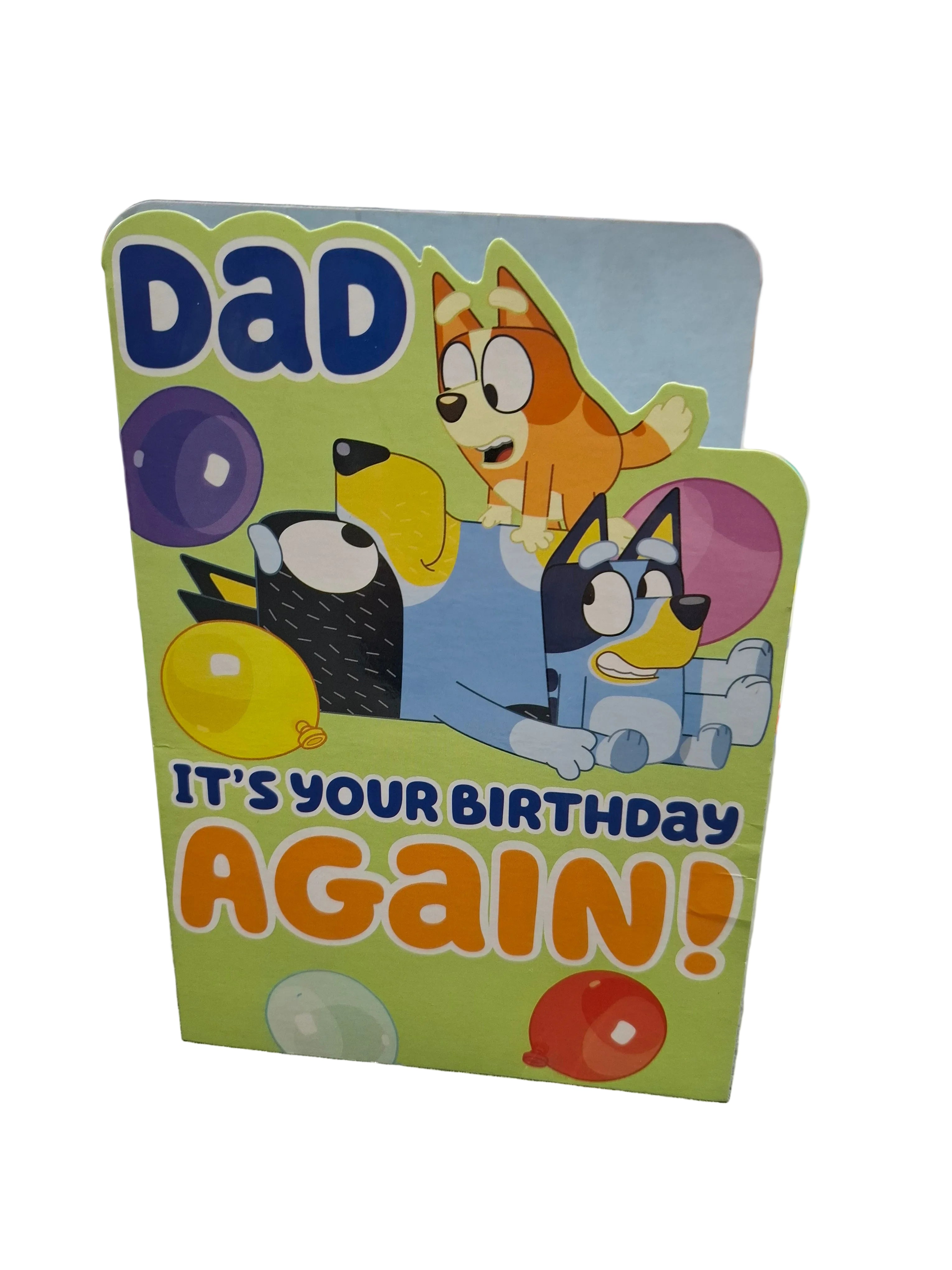 BLUEY BIRTHDAY CARD DAD GREETING CARD