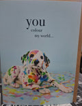 M029 - You Colour My World - Animal Greeting Card