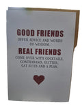X24 - Good friends rude friendship card