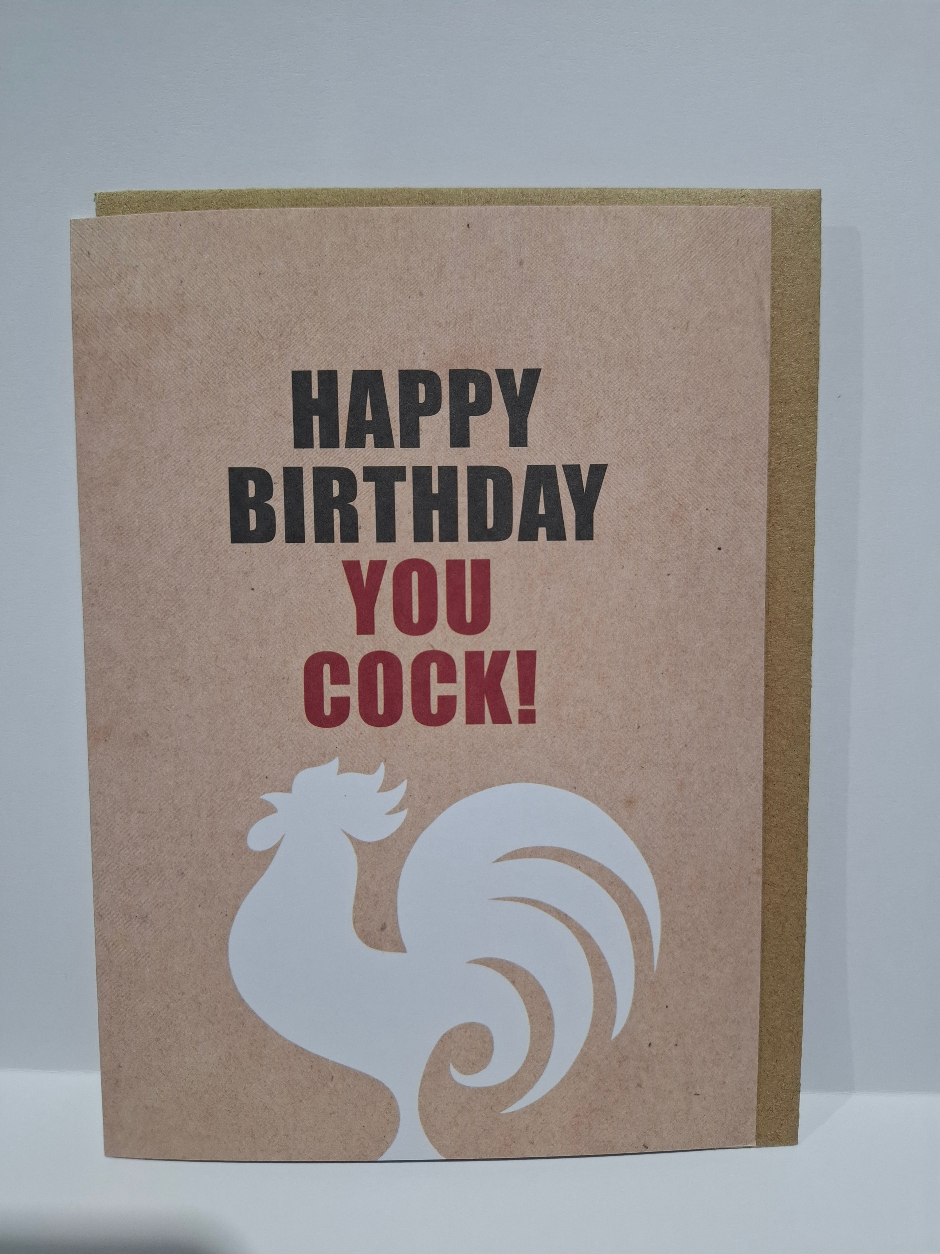 X119 - Happy Birthday you cock - funny birthday card