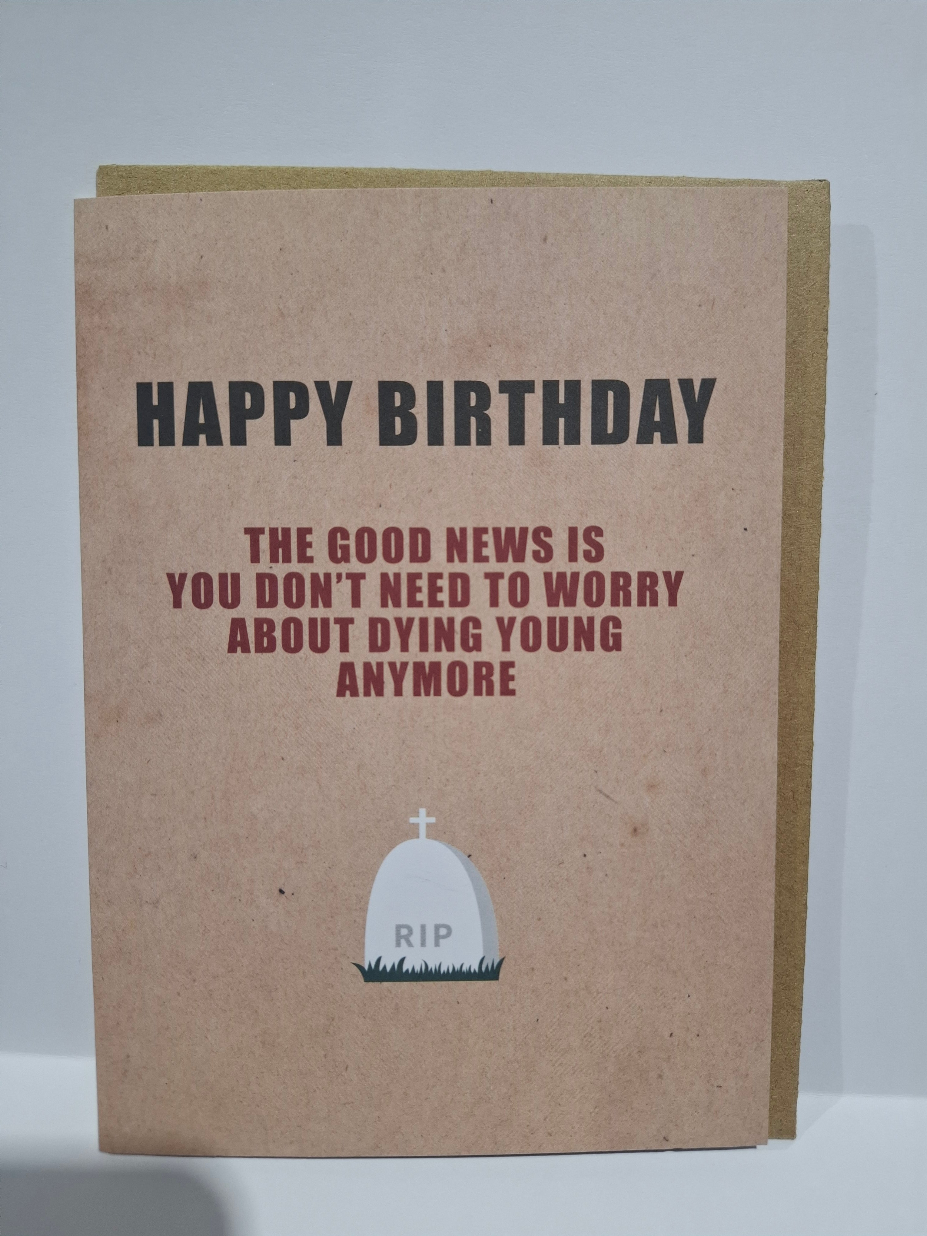 X41 - The good news rude birthday card
