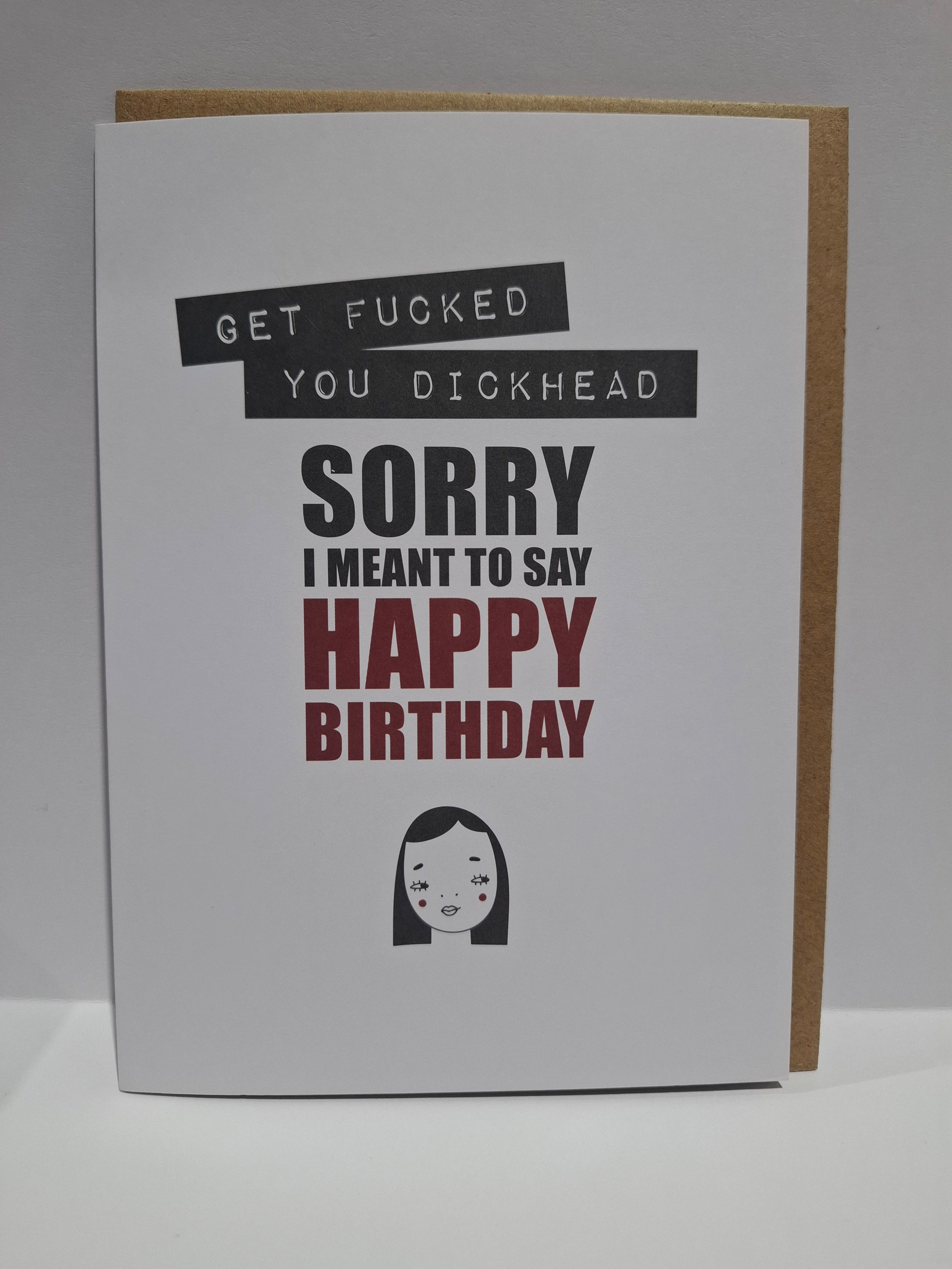 X66 - Get fucked rude birthday card
