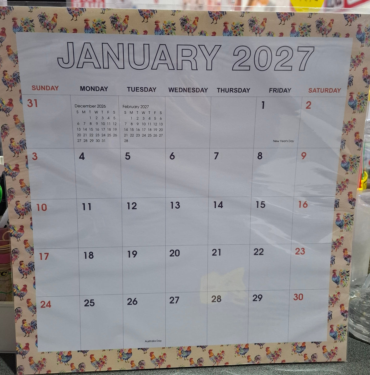 2027 MAGNETIC MONTHLY CALENDER