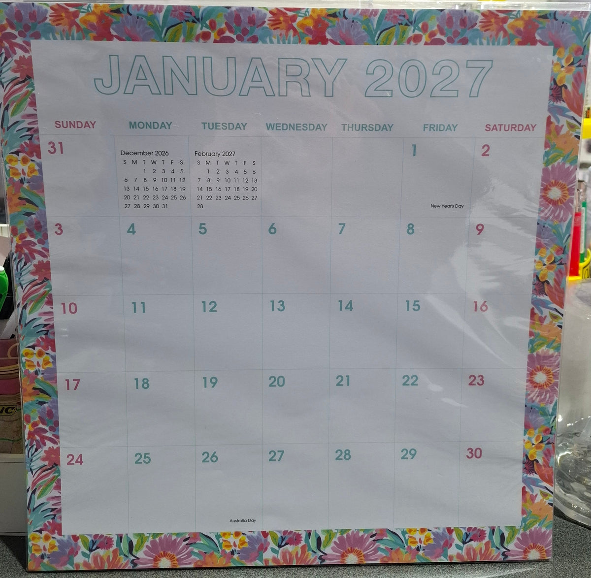 2027 MAGNETIC MONTHLY CALENDER