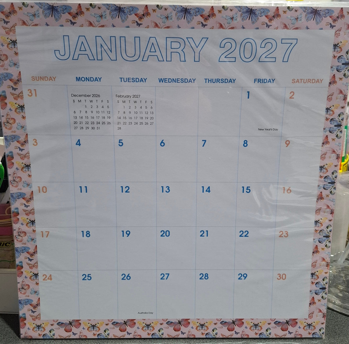 2027 MAGNETIC MONTHLY CALENDER
