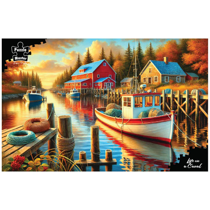 1000 PIECE PUZZLE - LIFE ON A CANAL